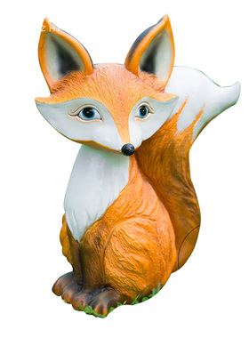 仿真狐狸庭院景观田园风树脂松鼠