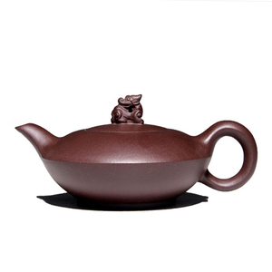 精品宜兴紫砂壶全纯手工名家老紫泥茶壶茶具套装吉祥如意