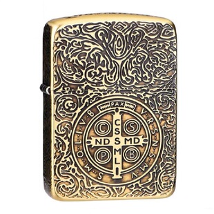 zippo防风打火机正品地狱神探纯铜盔甲五面精雕蚊版康斯坦丁礼物