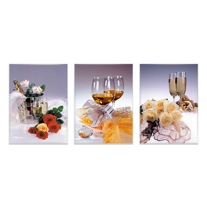 餐厅墙面个性风水晶壁画