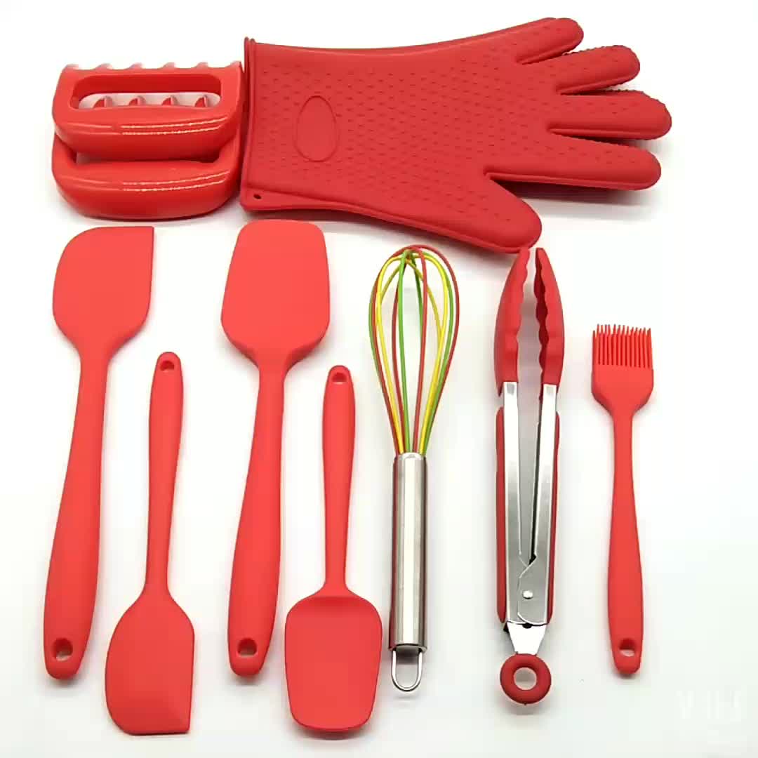 Heat Resistant Kitchen Tools Best Selling Silicone Cooking ...