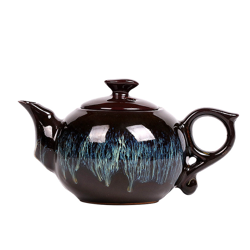 窑变砂金茶具单品茶壶建盏公道杯