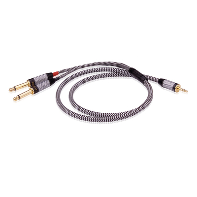 杨阳 发烧3.5转2TRS一分二3.5转双6.5大二芯音频线监听有源音箱线