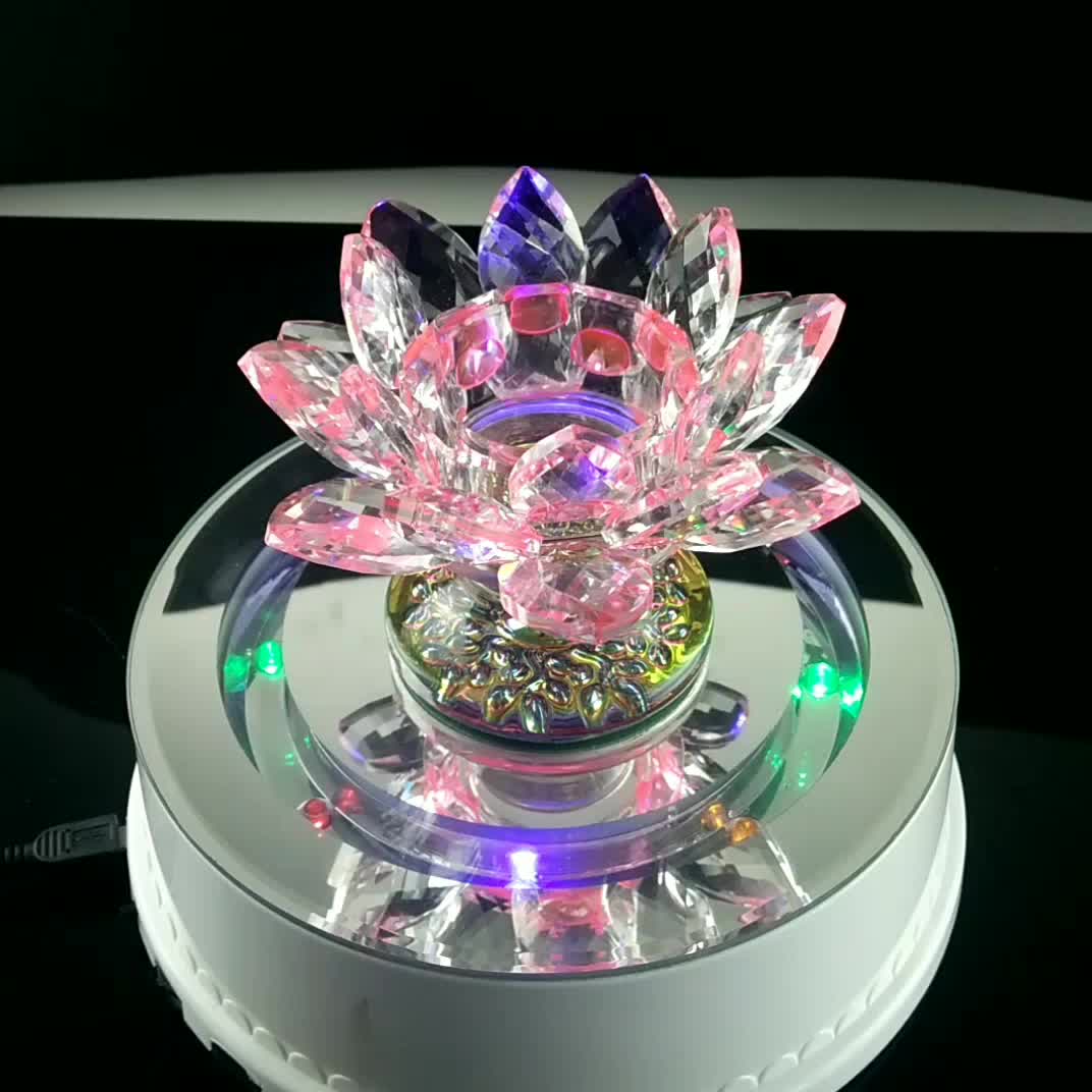 En Gros En Verre Cristal En Forme De Fleur De Lotus Bougeoir Pour Centres De Table De Mariage Buy Bougeoir En Cristal De Fleur De Lotusbougeoir En