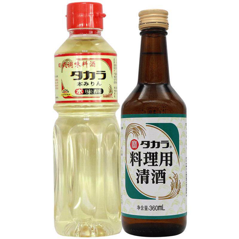 日式料酒宝本味淋500ml宝酒造料理清酒360ml组合料理用酒包邮