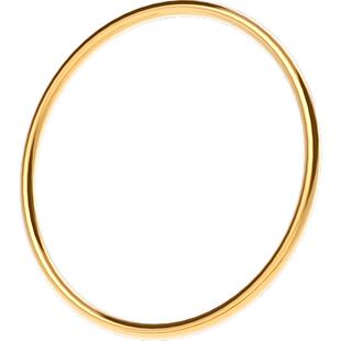 YIN隐「易」系列暖金圆戒指 18K金素圈戒指情侣对戒