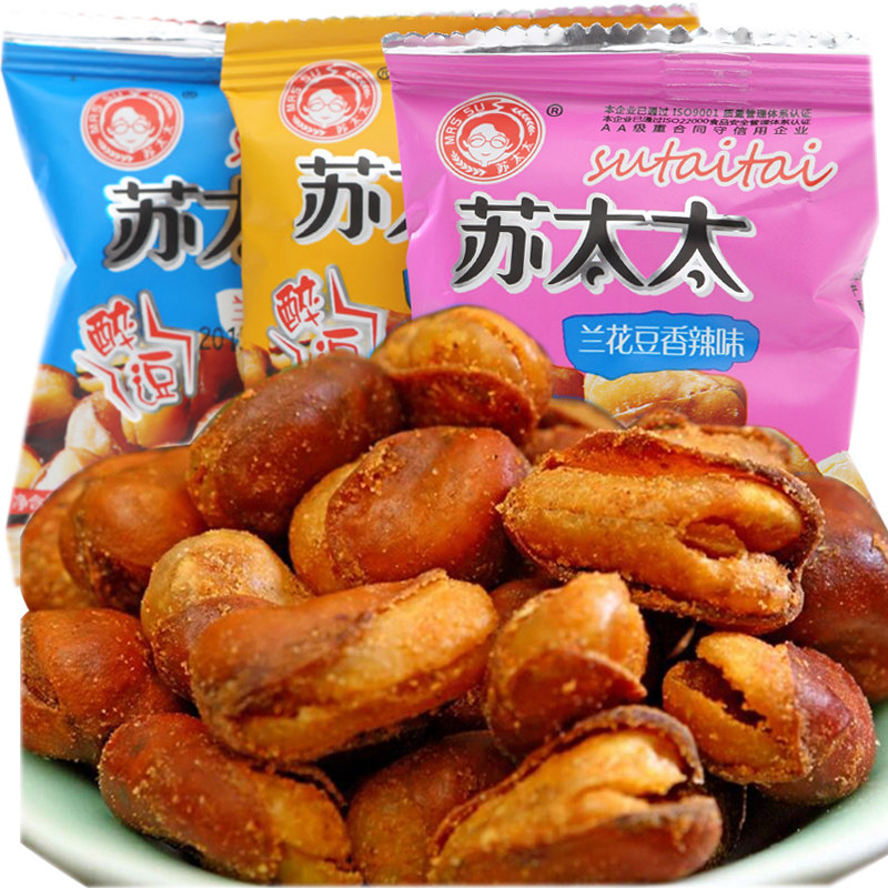 苏太太蚕豆兰花零食500g麻辣味
