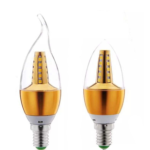 led蜡烛灯泡e14小螺口5w7/9/12w尖泡拉尾吊灯光源e27节能光源批发