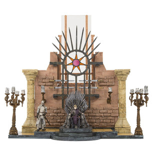麦克法兰McFarlane 权力的游戏 铁王座大厅积木玩具 雪诺龙妈夜王