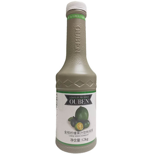 欧本金桔柠檬果汁饮料浓浆浓缩冲饮奶茶店用茶浓缩膏果酱果味原料