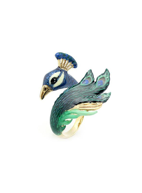 GOODAFTERNINE设计师孔雀戒指