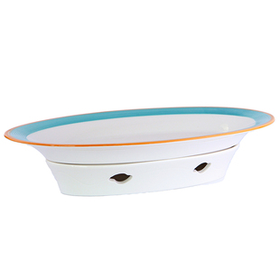 新款特色餐厅大号陶瓷盘子饭店蒸鱼盘会所私房菜汤盘创意加热干锅