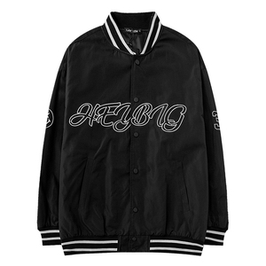 嘻哈外套男韩版潮流秋季休闲百搭衣服帅气超火cec夹克棒球服潮牌