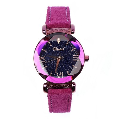 女星空女表防水绿色表女士碗表