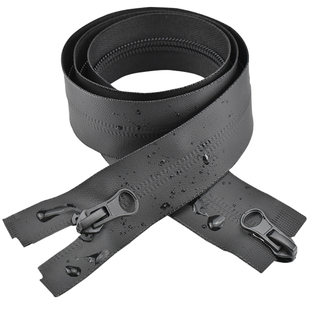 防水拉链5号尼龙外套羽绒服冲锋衣拉锁拉链 长款反装双头长拉链条