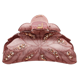 韩版大号发抓盘发抓夹水钻简约抓子中号发夹卡子韩国气质发饰头饰