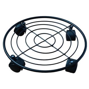 可移动万向轮花盆托盘铁艺客厅绿萝花架带滚轮底座托架阳台花盆架