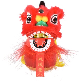 舞狮摆件佛山迷你小醒狮子头非遗手工中国风礼品送老外礼品工艺品