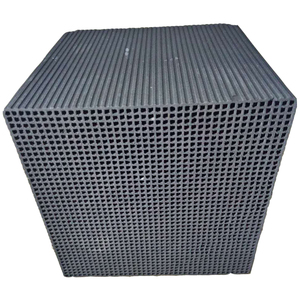 工业环保VOC废气处理耐水蜂窝活性炭方块吸附尾气过滤碳800碘防水