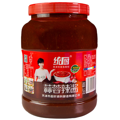 天津统厨蒜蓉辣酱桶装东北烧烤