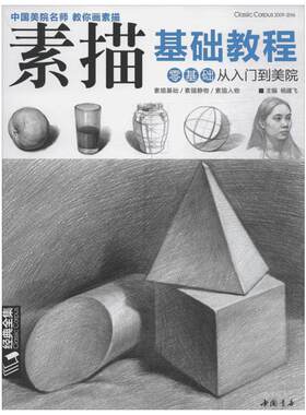 素描基础教程 杨建飞 美术素描画画静物透视画法初学者入门基础教程教材书结构原理造型手绘技法教学绘画书籍 新华书店正版图书籍