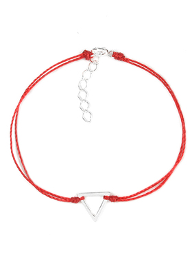 thisness红绳特辑纯银镂空手链