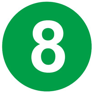 9CM彩色圆形不干胶数字贴纸防水号码贴选手参赛号标签贴纸印刷