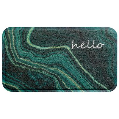 ins进门地垫北欧简约金色pvc户外