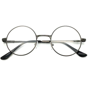 哈利波特复古风全圆形小框眼镜约翰列侬平光文艺眼镜架男女配近视
