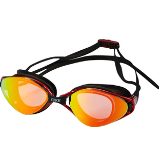 ZOKE大框舒适电镀游泳镜 洲克防水防雾男女竞技泳镜613501206