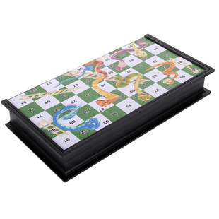 磁性折叠3D蛇梯棋 磁石蛇棋 幼儿园小学生儿童益智游戏棋亲子玩具