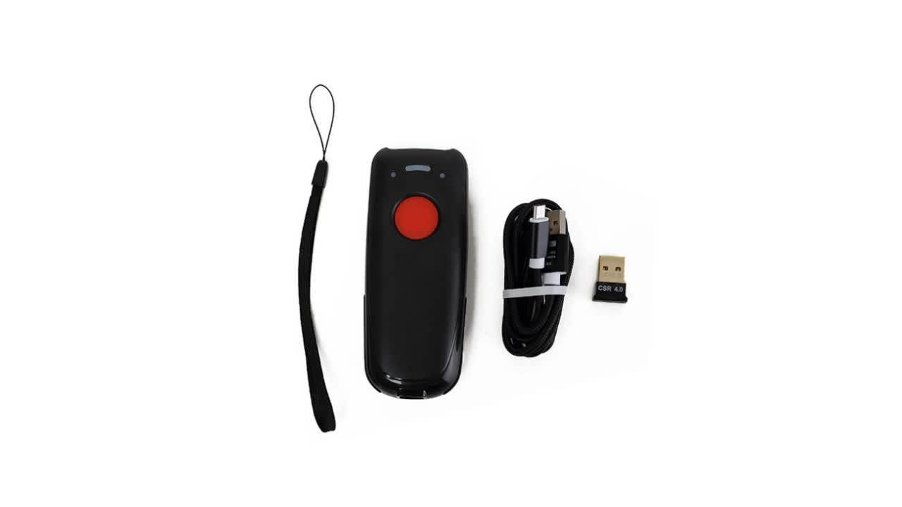 New Pocket Wireless Barcode Scanner Portable Reader 650nm Red Light Ccd
