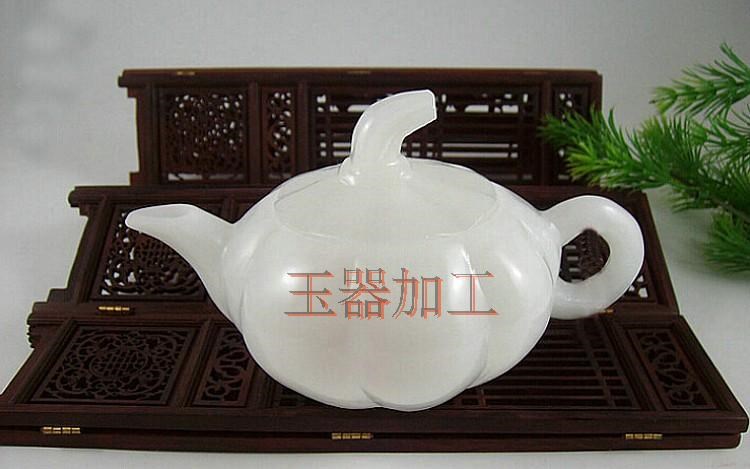 2023阿富汗白玉茶具摆件居家健康养生茶具茶c杯套功夫茶具 珠宝/钻石/翡翠/黄金 珠宝奇石 原图主图