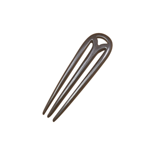 复古手工U型黑檀木三叉发簪 古代簪子发饰古装丸子头盘发头饰包邮