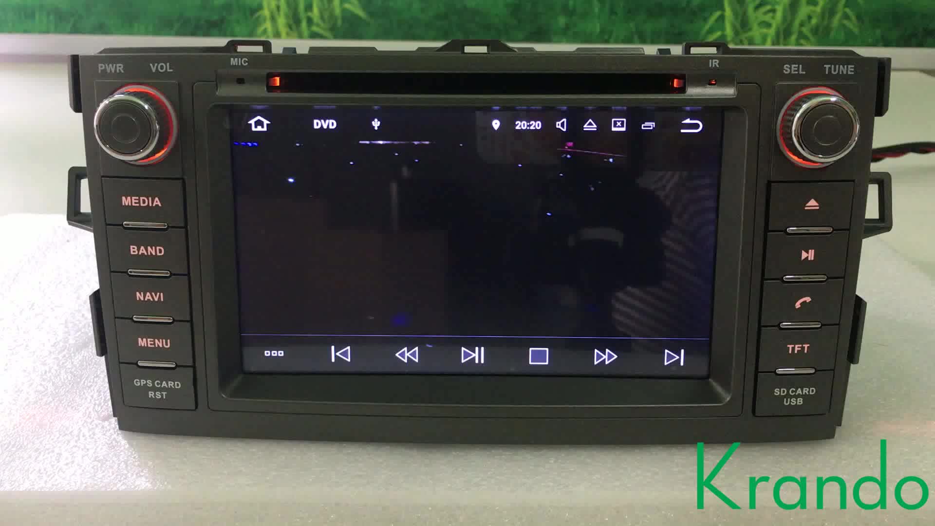 Krando Android 7.1 Car Multimedia Dvd Gps Navigation For