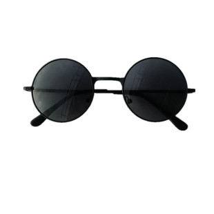 男女经典复古圆形眼镜老板太子镜个性墨镜地主太阳镜表演特务汉奸