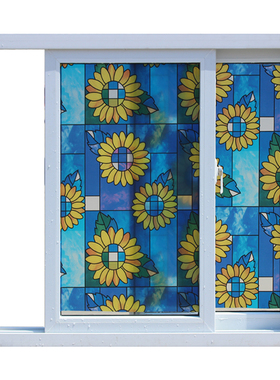 磨砂玻璃贴膜防嗮窗贴移门防水