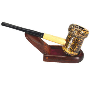 美国密苏里玉米芯烟斗中号乡绅正品苹果麦帅弯直非石楠海泡石烟斗