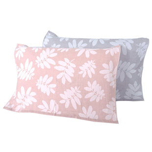 金号纯棉枕巾纱布薄款夏季成人情侣单人枕头巾柔软舒适透气不掉毛