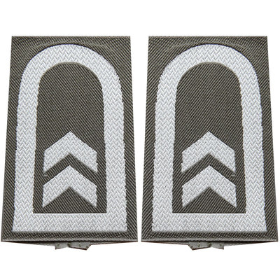 灰绿德斑套筒布贴军衔肩章刺绣章