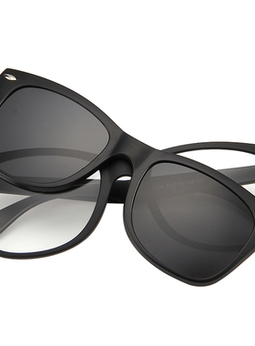 墨镜夹片近视双层偏光全框眼镜