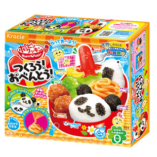 日本食玩进口零食 嘉娜宝Kracie 儿童DIY熊猫自制便当手工糖果