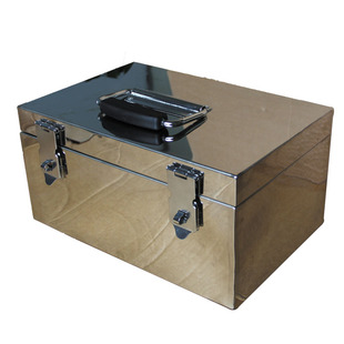 贴士箱不锈钢钱箱工具箱印章收纳盒财务票据箱盒手提存钱箱收钱盒