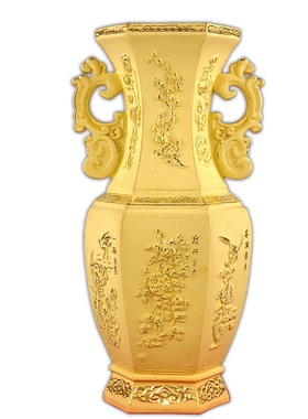 四季平安花瓶乔迁新居开业绒沙金