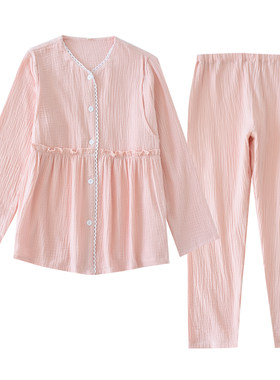 春秋夏季孕妇装喂奶大码月子服