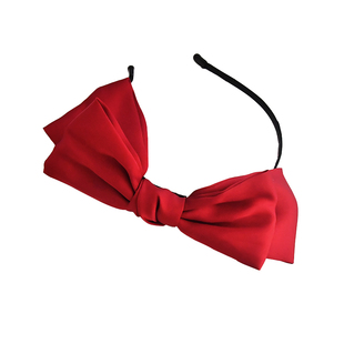 周扬青同款发夹后脑勺发饰网红发箍女顶夹红色蝴蝶结发卡超仙头饰