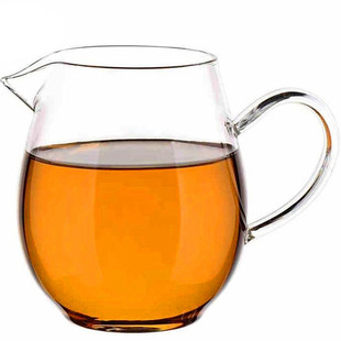 财盛窑龙胆公道杯耐热玻璃公杯茶海茶具配件花茶杯泡茶杯龙蛋公杯