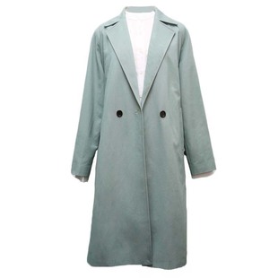 镇魂沈巍朱一龙同款衣服风衣女友蓝绿色休闲外套沈教授中长款cos