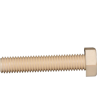 耐高温M3-M16外六角PEEK螺丝 防腐蚀外六方peek螺钉高强度螺栓