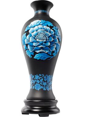 金乌炭雕活性炭插花瓶桌面玄关